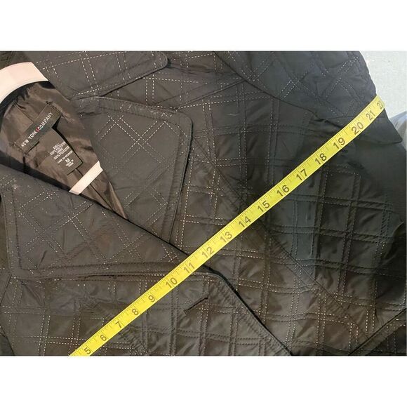 New York & Co Black Quilted Ladies Jacket Size Medium - Picture 6 of 13